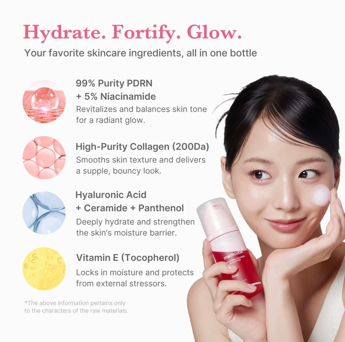 PDRN pink collagen bubble serum