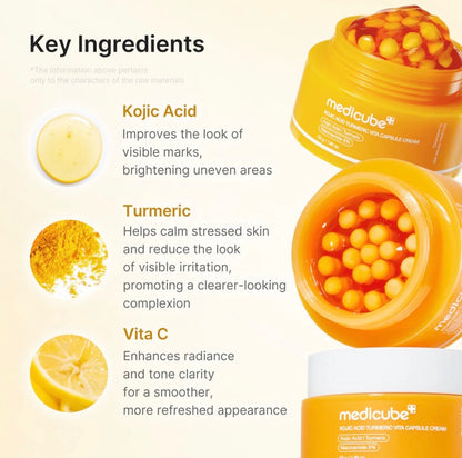 KOJIC ACID TURMERIC VITA CAPSULE CREAM