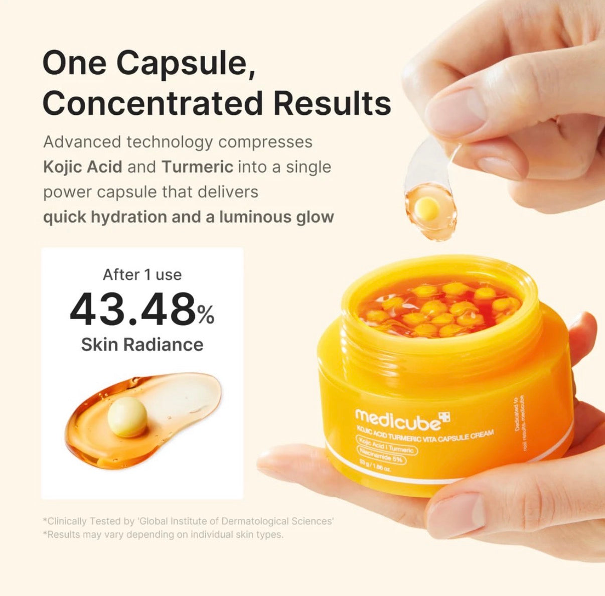 KOJIC ACID TURMERIC VITA CAPSULE CREAM