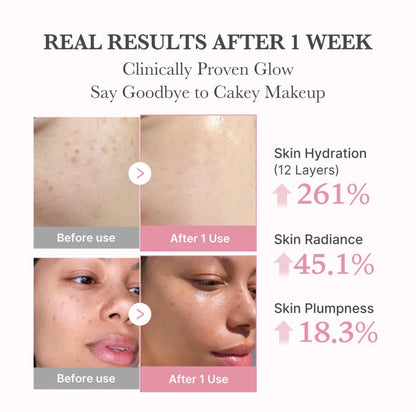 PDRN pink collagen bubble serum