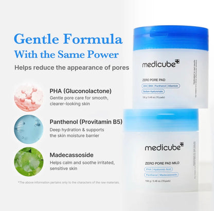 Zero Pore Pad Mild (Sensitive Skin)