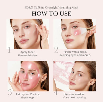 Medicube PDRN Pink Caffeine Night Wrapping Mask